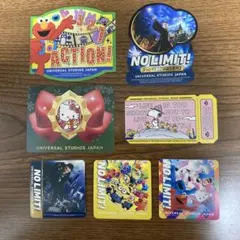 ユニバ　USJ 非売品　シール　スヌーピー キティ　クリスマス　エルモ