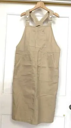 H&M サロペットスカート　ベージュ