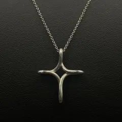 良品　オールド　ティファニー　ネックレス　インフィニティクロス　十字架　シルバー