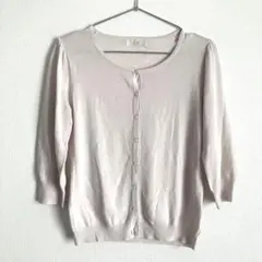 ef-de エフデ⭐️ (9) カーディガン 長袖 ピンク カジュアル 9号