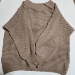 AZUL リブ編み ニットセーター Mサイズ 2WAY RIB SWITCH