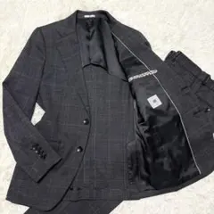 伸縮性 SUIT SELECT スーツ セットアップ グレンチェック 花柄