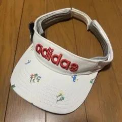 adidas 花柄 サンバイザー フリーサイズ