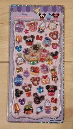 正規品　プチドロップステッカー　ディズニー　ミッキー　スイーツ　カップケーキ