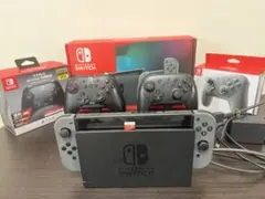 Nintendo Switchグレー本体 【おまけ付】 Proコン ホリパッド等