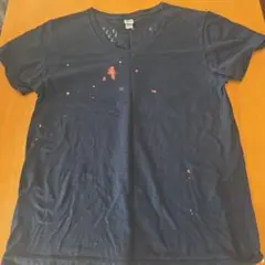 リライブVネック Tシャツ Lサイズ 染みあり　ジャンクのサムネイル