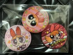 パワーパフガールズ　刺繍缶バッジ　ブロッサム