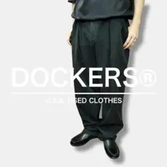 ◎USA古着◎DOCKERS ルーズシルエット ブラックパンツ CP1-820