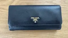 プラダ　PRADA長財布　サフィアーノメタル