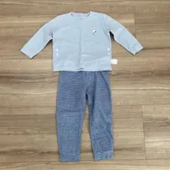 【ユニクロ】スヌーピー　フリースパジャマ　 ブルー系　110cm