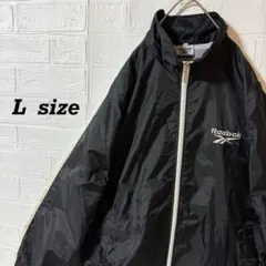 リーボック　90sレトロ　袖ラインナイロンジャケット