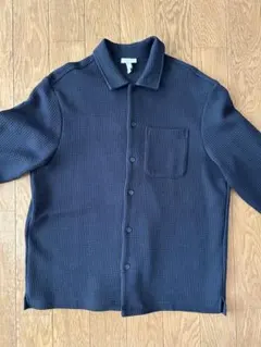 H&Mネイビー ボタン付きカーディガン