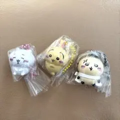 ちいかわマスコットつきビスケット　ちいかわ　うさぎ　ラッコ　3個セット