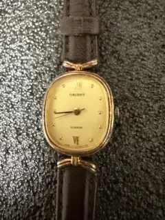 【稼働◯】ORIENT オーバル ゴールド ユニセックスのサムネイル