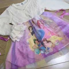 MAJOLICA ディズニープリンセス 美品　チュニックワンピース 130cm