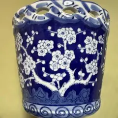 染付　花柄 ブーツ型 傘立て 陶器製 アンティーク ビンテージ 染付 花柄 ブーツ型 傘立て 陶器製 アンティーク ビンテージ - メルカリ
