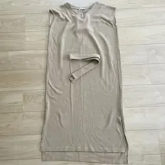 continuer de NICE CLAUP ノースリーブワッフルワンピース