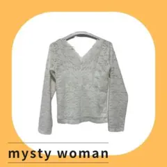mysty woman レース 長袖 トップス ホワイト