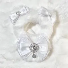 ぬい服　着ぐるみ　にじぱぺっと10cm 11cm白くま　白 ホワイト