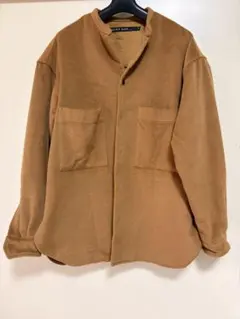 NIKO AND ... ノーカラージャケット L ブラウン