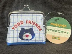 mojojojo PVCがま口ポーチ　青ネコ