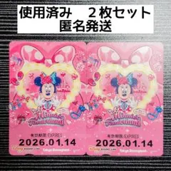 ディズニー リゾートライン フリーきっぷ 使用済 ２枚セット