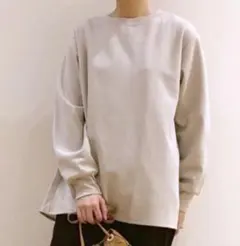 studioCLIP ホワイト 長袖カットソー