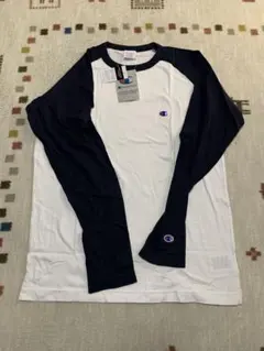 Champion ラグランスリーブ Tシャツ L ホワイト