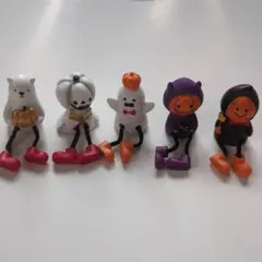 ハロウィン　置物　オバケ　カボチャ　オブジェ　5点セット