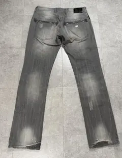 ARMANI JEANS ダークグレー ストレートデニム