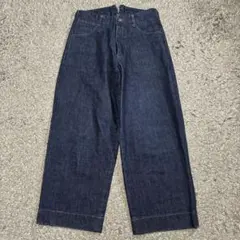 【美品】URU ワイド デニム ワークパンツ 18FUP03A サイズ1 濃紺のサムネイル