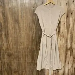 【 3026番】nano universe シャツワンピース　レディM