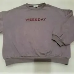 キッズ 120 トレーナー 長袖 セラフ 裏起毛 裏シャギー ベージュ 秋冬