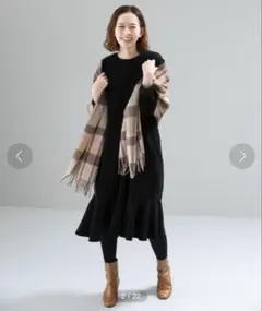 ROSSO by URBAN RESEARCH ブラック 裾フレアワンピース