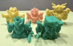 ガン消し　SDガンダム外伝　【5体セット】超機甲神ガンジェネシス　ほか