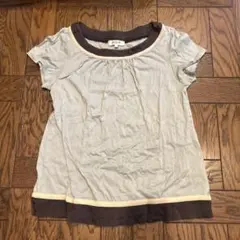SOUP 半袖Tシャツ サイズ9 ミントブルー/ブラウンのサムネイル
