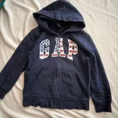 GAPギャップ　ロゴパーカー　ジップアップ　キッズ男の子130