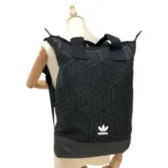 adidas アディダス ロールトップ リュック バックパック 黒 男女兼用