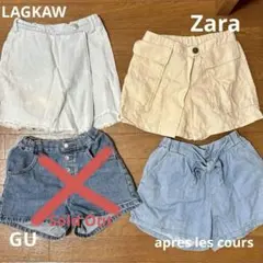 120女の子ショートパンツ3点セット