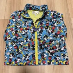 激カワ 90cm ミッキー ミニー 総柄 長袖 ジャケット レインコート