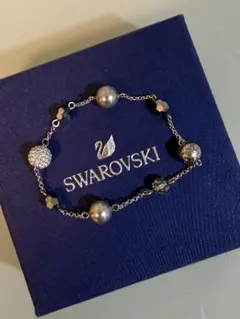 Swarovski シルバービーズブレスレット 箱なし
