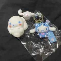【新品】シナモロールフィギュア•ストラップキーホルダーまとめ売り