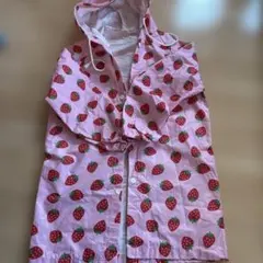 値下げ　いちご柄 レインコート