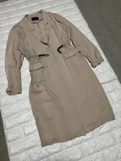 MURUA ベージュトレンチ風　 ウエストドローストリング付き フリーサイズ