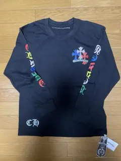 CHROME HEARTS 멀티 컬러 크로스 긴팔 T셔츠 블랙 S
