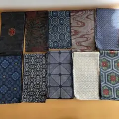大島紬まとめ売り10枚セット　リメイク素材用 着物まとめ売り 正絹大島紬10枚 リメイク素材 きものまとめ売り】正絹