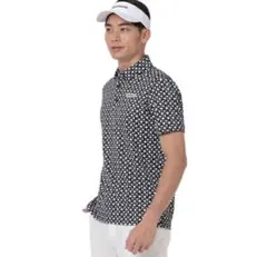 美品　TAYLORMADE 幾何学模様 ポロシャツ　メンズウェア　ゴルフウェア