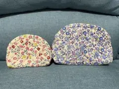 ハンドメイド 花柄ポーチセット（小・中）