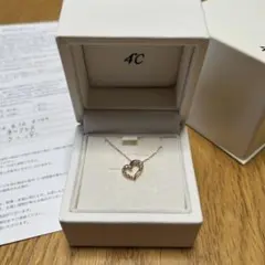 4℃ ハート型 K10ネックレス