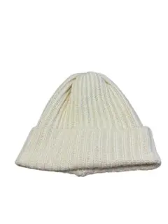 【美品】MURUA ニット帽子　ホワイト　フリーサイズのサムネイル